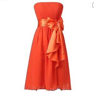 Chiffon strapless dress